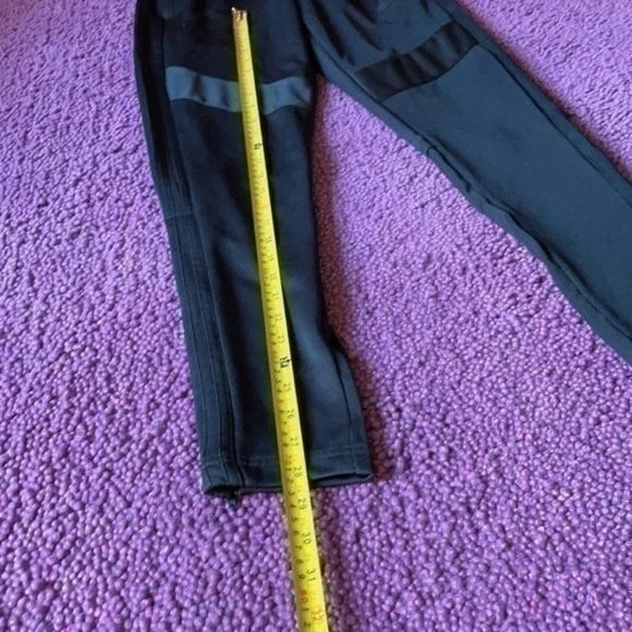 NWT Adidas soccer track training joggers skinny pants unisex black on black XS - Picture 6 of 10